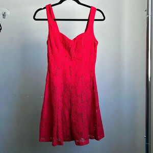 Charlotte Russe Lace Dress Red | Red Lace Dress | Wedding Guest | Red Dress